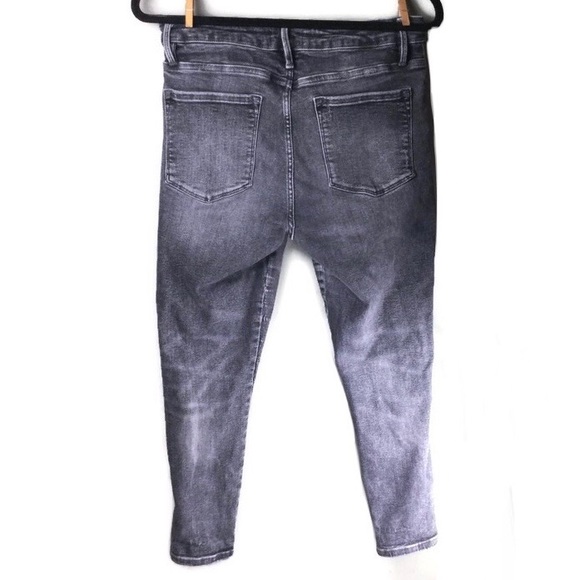 Frame Le One Skinny Crop High Rise Hughes Wash Stretch Jeans Size 2 (29-34) - Picture 4 of 13